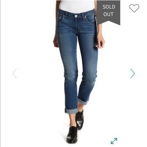 Hudson Bacara Straight Flood Cuff Crop Jean 28